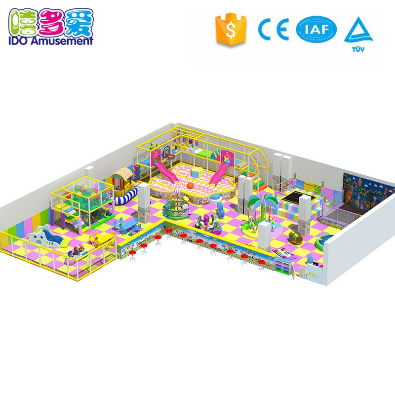 Children Indoor Playground Equipment for Jumping & Climbing 201-300m²