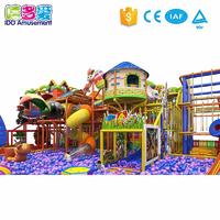 Safety Large Children Commercial Indoor Playground Equipment with Golden Ball Pool