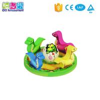Discount! Indoor game playground electric dinosaur turntable for kids
