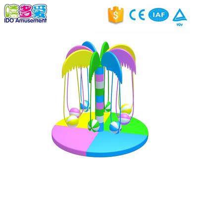 High quality indoor electric turntable playground coconut trees amusement accessories for kids