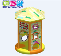 commercial plastic small kids naughty castle indoor playground
