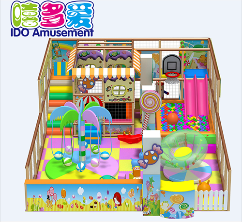 commercial plastic shopping mall kids naughty castle indoor playground