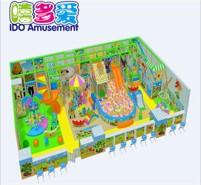 commercial plastic kindergarten kids soft play equipment indoor playground