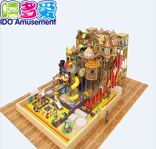 commercial colorful shopping mall kids naughty castle indoor playground